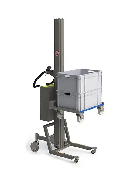 Edelstahl V2A Kistenheber mit Gabeln